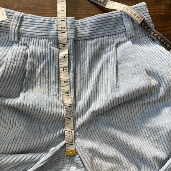 Aritzia Sunday Best Harvey Pant in Dune Blue size 4 corduroy slouchy pleated NWT - Picture 12 of 14